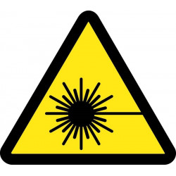 NMC ISO Laser Hazard ISO Label, Adhesive Backed Vinyl