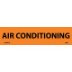 NMC 2047O Air Conditioning Electrical Marker Label, Adhesive Backed Vinyl, 25/Pk