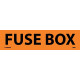 NMC 2050O Fuse Box Electrical Marker Label, Adhesive Backed Vinyl, 25/Pk