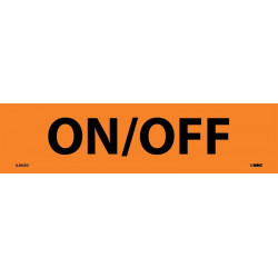 NMC 2055O On/Off Electrical Marker Label, Adhesive Backed Vinyl, 25/Pk