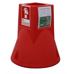 NMC JSC01 Jobsite Caddy Base Station Only, 29" x 26" Dia, Red