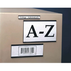 NMC LN14 Magnetic Channel Label Holders, .060 Thick, 25/Pk