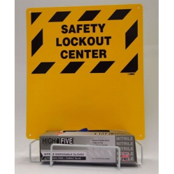 NMC LORK2 Electrical Lockout, Backboard & Rack, 16" x 14"