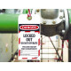 NMC LOTAG38-25 Danger, Locked Out Do Not Operate Tag, 6" x 3", Unrippable Vinyl, 25/Pk
