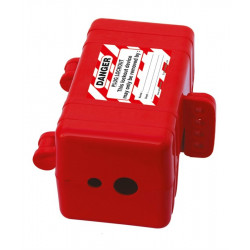NMC LP550 Multiple Entry Plug Lockout, Red, 3.25" x 4"