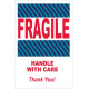 NMC LR13AL Fragile Handle With Care...Label, Shipping & Packing, 6" x 4", PS Paper, 500/Roll