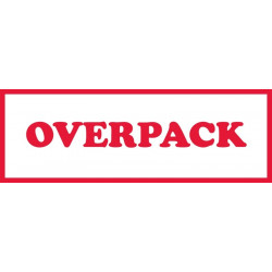NMC LR18AL Overpack Label, Shipping & Packing, 2" x 6", PS Paper, 500/Roll
