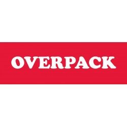 NMC LR19AL Overpack Label, Shipping & Packing, 2" x 6", PS Paper, 500/Roll