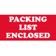 NMC LR20AL Packing List Enclosed Label, Shipping & Packing, 1.38" x 3", PS Paper, 500/Roll
