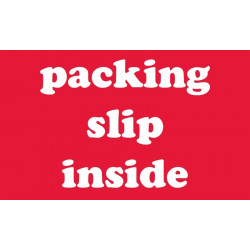 NMC LR24AL Packing Slip Inside Label, Shipping & Packing, White On Red, 3" x 5", PS Paper, 500/Roll