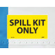 NMC M763AP Spill Kit Only Label, 3" x 5", Adhesive Backed Vinyl, 5/Pk
