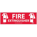 NMC M774AP Fire Extinguisher Label (Graphic), 4" x 12", Adhesive Backed Vinyl, 25/Pk