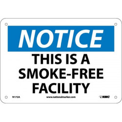 NMC N172 Notice, This Is A Smoke Free Facility Sign