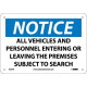 NMC N209 Notice, Subject To Search Sign