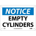 NMC N24 Notice, Empty Cylinders Sign