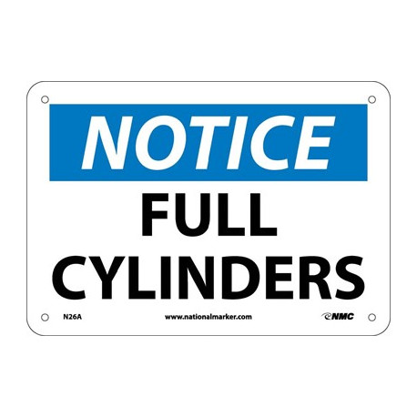 NMC N26 Notice, Full Cylinders Sign