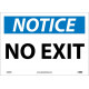 NMC N308 Notice, No Exit Sign, 10" x 14"