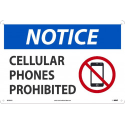 NMC N509 Notice, Cellular Phones Prohibited Sign