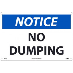 NMC N510 Notice, No Dumping Sign