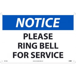 NMC N513 Notice, Please Ring Bell For Service Sign