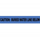 NMC BW Caution, Buried Water Line Below, Non-Detectable Underground Tape