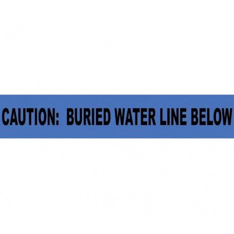 NMC BW Caution, Buried Water Line Below, Non-Detectable Underground Tape