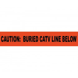 NMC OCATV Caution, Buried Catv Line Below, Non-Detectable Underground Tape