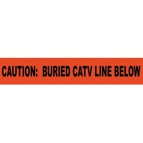 NMC OCATV Caution, Buried Catv Line Below, Non-Detectable Underground Tape