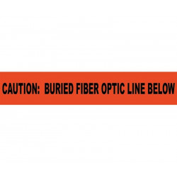 NMC OFBO Caution, Buried Fiber Optic Line Below, Non-Detectable Underground Tape
