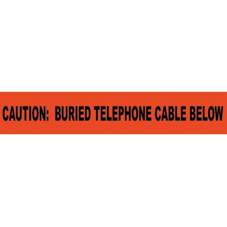 NMC OTC Caution, Buried Telephone Cable Below, Non-Detectable Underground Tape
