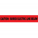 NMC RE Caution, Buried Electric Line Below, Non-Detectable Underground Tape, Red