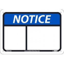 NMC NGA24 Notice Header Only Sign