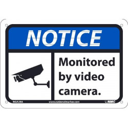 NMC NGA28 Notice, Monitored By Video Camera Sign