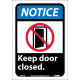 NMC NGA4 Notice, Keep Door Closed Sign (Graphic)