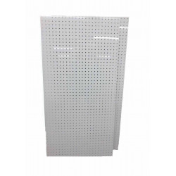 NMC PEG1 Small White Duraboard Pegboard, 24" x 48", Polypropylene Plastic, 2/Pk