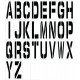 NMC PML24 Individual Character Stencil 24" Letter Set, A-Z, 28/Pk