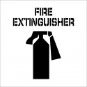 NMC PMS210 Fire Extinguisher Plant Marking Stencil, 24" x 24"