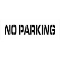 NMC PMS42 No Parking Parking Lot Stencil, 4" x 24"