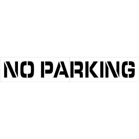 NMC PMS46 No Parking Parking Lot Stencil, 8" x 67"