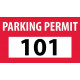 NMC PP Parking Permit Bumper Decal, Self-Adhesive Vinyl, 100/Pk