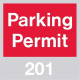NMC PP Parking Permit Windshield Decal, Self-Adhesive Vinyl, 100/Pk