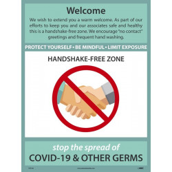 NMC PST Welcome Handshake Free Zone Poster
