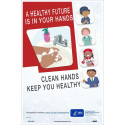 NMC PST167PP A Healthy Future Is In Your Hands Poster, 18" x 12", Paper, 5/Pk