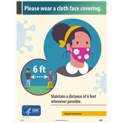 NMC PST Please Wear A Cloth Face Covering Poster