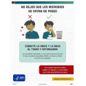 NMC PST Don't Let Your Germs Go For A Ride Poster, Spanish