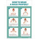 NMC PST How To Wear A Mask Properly Poster