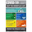 NMC PST185PP Covid-19 Coronavirus Disease Poster, 18" x 12", Paper, 5/Pk