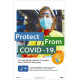 NMC PST190PP Protect From Covid-19 (First Responder) Poster, 18" x 12", Paper, 5/Pk