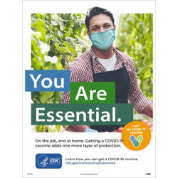 NMC PST Covid-19 Vaccine Poster (Agricultural Worker) Poster