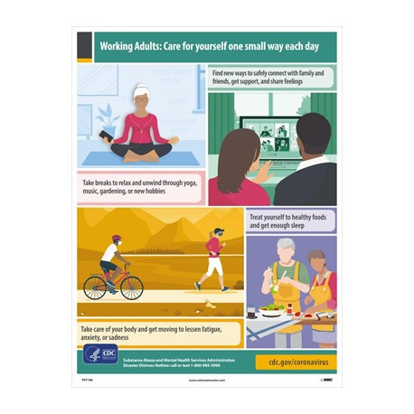 NMC PST Working Adults: Caring For Yourself During A Pandemic Poster